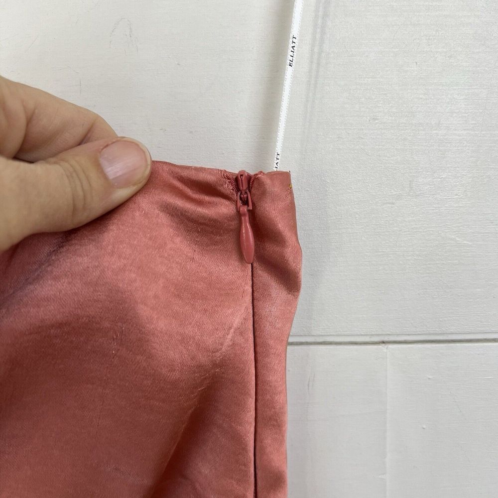 Elliatt One Shoulder Dress in Metallic Rose - Picture 6 of 12